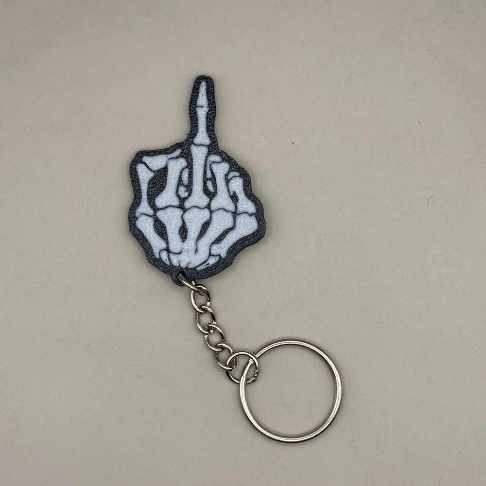 Skeleton Hand Keychain